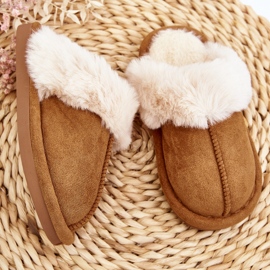 Zapatillas infantiles con pelo Camel Befana marrón 5