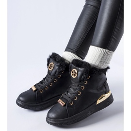 Zapatillas altas Pielungo aislantes negras negro 2