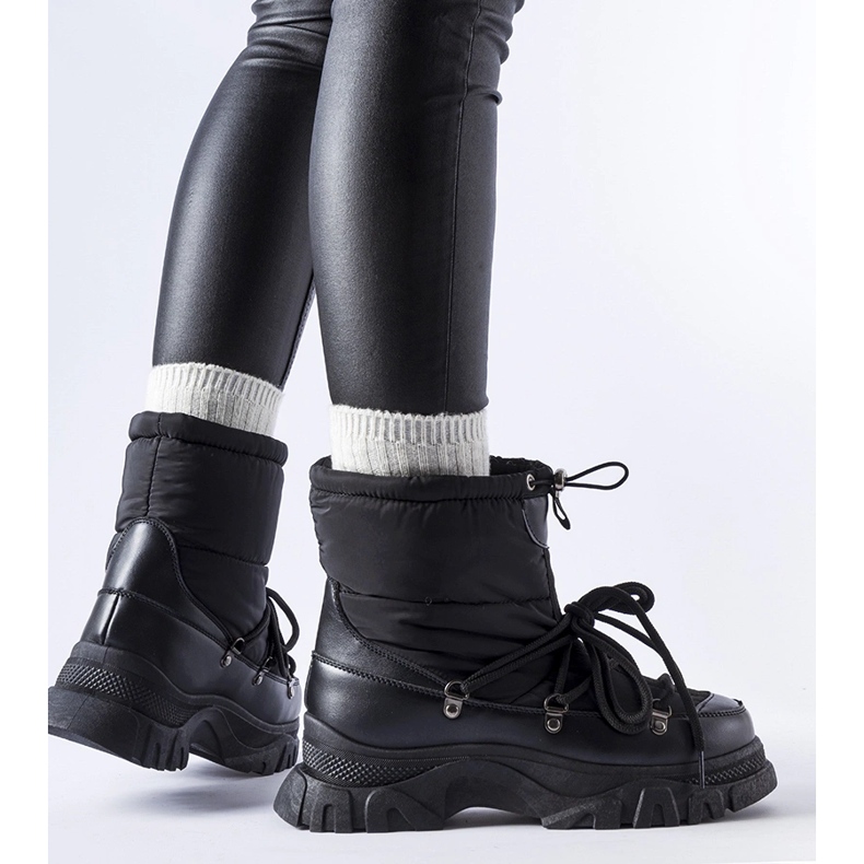Botas de nieve aislantes Aubine negras negro 1 Botas de nieve aislantes Aubine negras negro 1