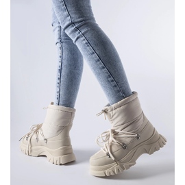 Botas de nieve Aubine con aislamiento beige 2