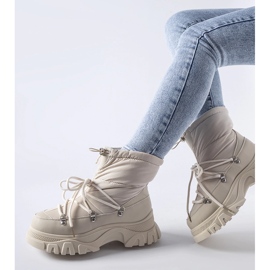 Botas de nieve Aubine con aislamiento beige 1