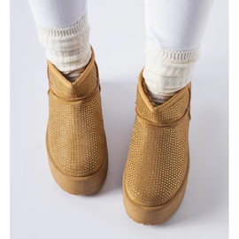 Botas de nieve marrones con pedrería Sonora marrón 1