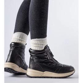 Botas de nieve Ritter negras con aislamiento y cremallera negro 1