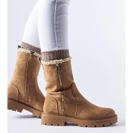 Botas aislantes beige con cremallera Sunnyslope 1