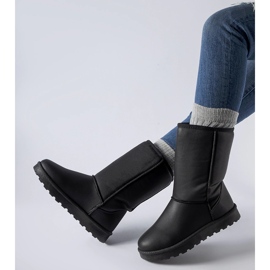 Botas de nieve clásicas Bobby negras en ecopiel negro 1