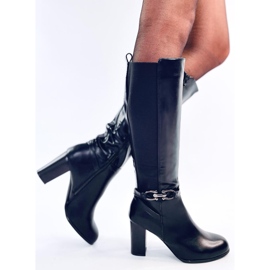 Botas clásicas de tacón Milss Black negro 4