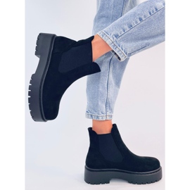 Villes Botas Chelsea negras con plataforma negro 4