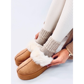 Zapatillas de nieve con plataforma Allod Camel marrón 3