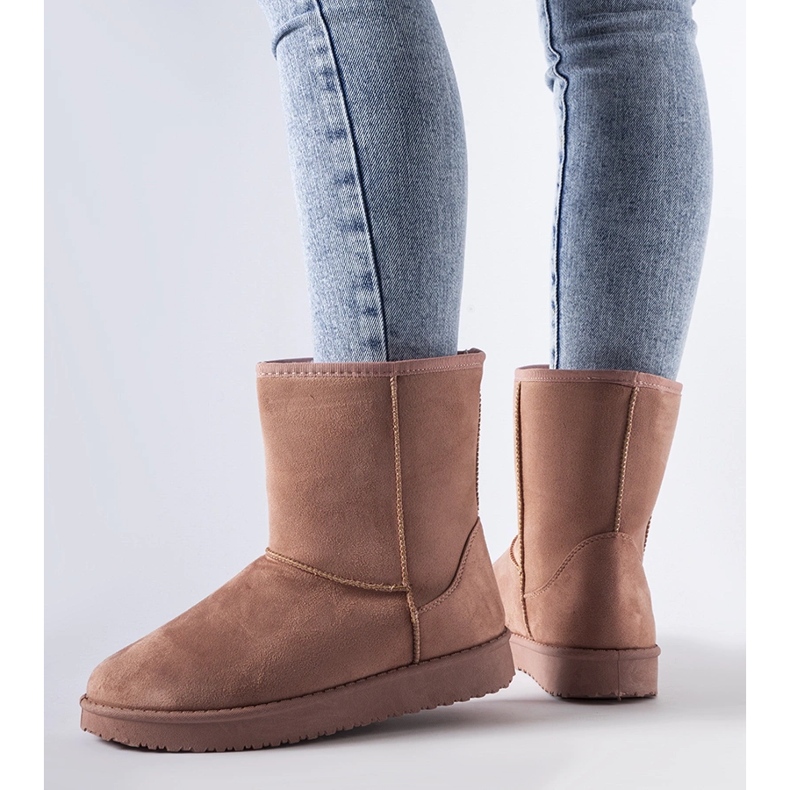 Botas de nieve Libero clásicas con aislamiento rosa 1