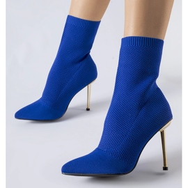 Botines estilo calcetín azul marino de Vincoli 1