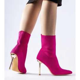 Botines tipo calcetín rosas de Vincoli rosado 2