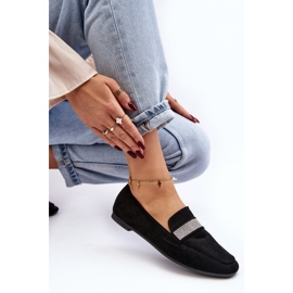 Mocasines De Mujer Con Circonitas Negro Ralrika 4
