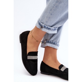 Mocasines De Mujer Con Circonitas Negro Ralrika 6