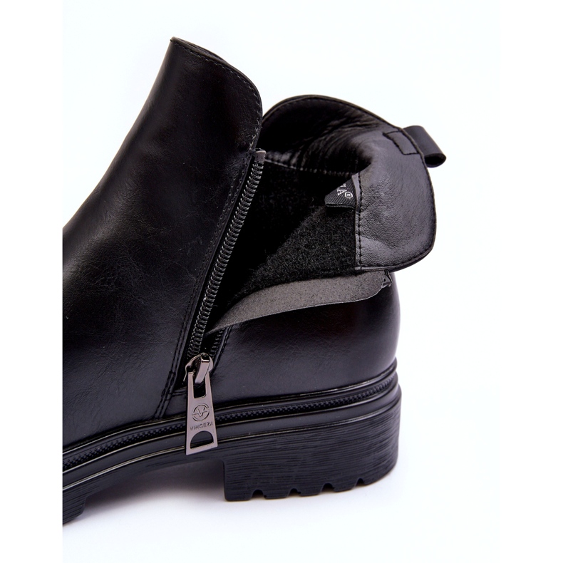 Botas de mujer Eco-cuero aislada Negro 4