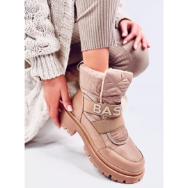 Botas de nieve de mujer Little Khaki beige 5