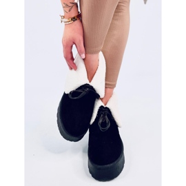 Precio Botas de nieve de piel de oveja negra negro 2