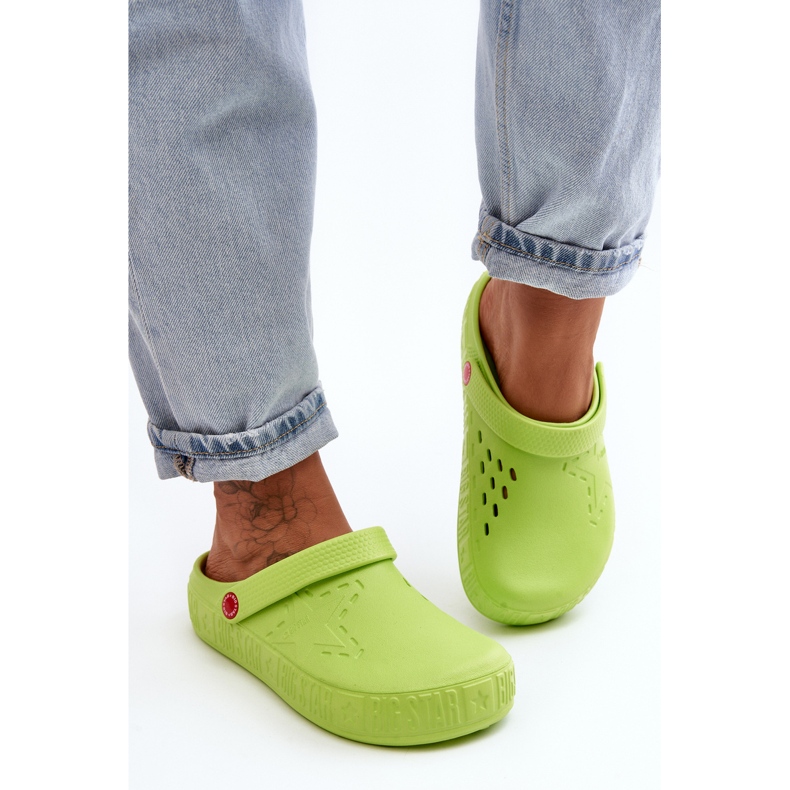 Chanclas Ligeras Mujer Crocs Big Star II275006 Verde 2