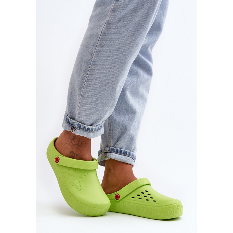 Chanclas Ligeras Mujer Crocs Big Star II275006 Verde 1