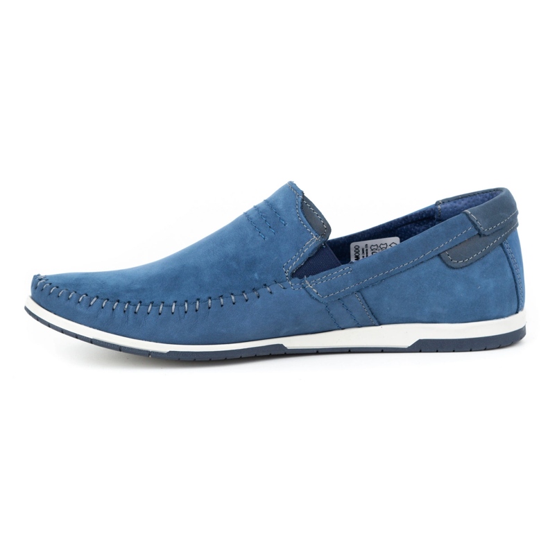 KOMODO Mocasines hombre piel 876 azul 2