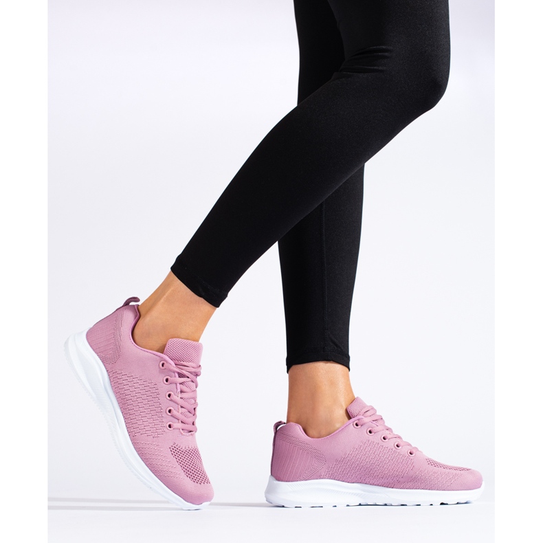 SUPER COOL Zapatillas deportivas ligeras caladas rosa 1