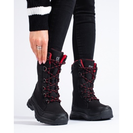 Zapatos trekking mujer cordones DK impermeable negro 2