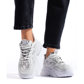 Zapatillas de mujer Shelovet con suela gruesa, gris. 2