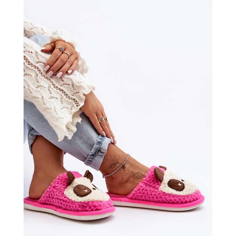 Pantuflas Cálidas de Mujer Rosa Priseth rosado 2