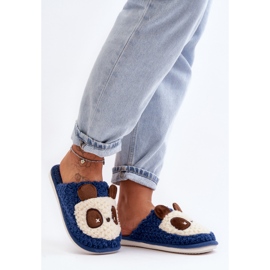 Pantuflas Cálidas de Mujer, Azul Marino Priseth 1