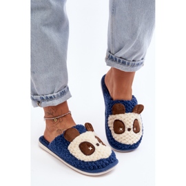 Pantuflas Cálidas de Mujer, Azul Marino Priseth 2