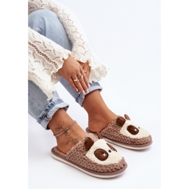 Pantuflas Cálidas de Mujer Marrón Priseth 5