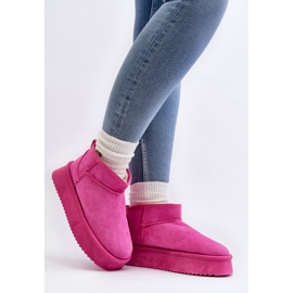 Botas de Nieve para Mujer con Suela Gruesa, Rosa Caliksa rosado 2
