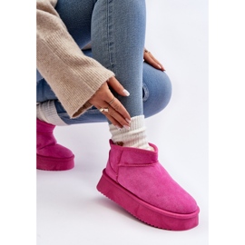 Botas de Nieve para Mujer con Suela Gruesa, Rosa Caliksa rosado 8