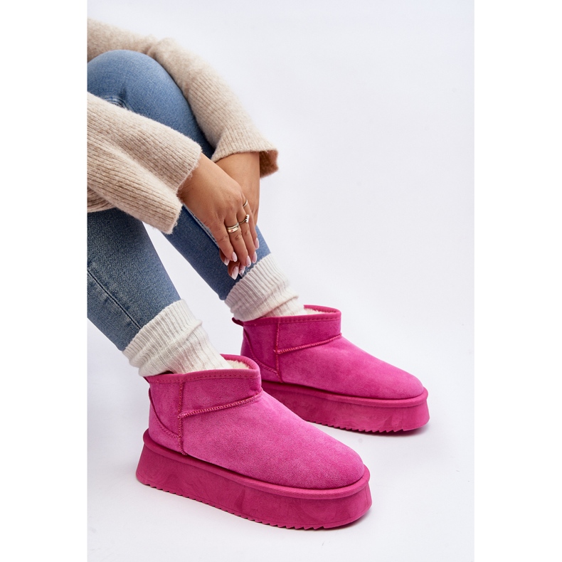 Botas de Nieve para Mujer con Suela Gruesa, Rosa Caliksa 1