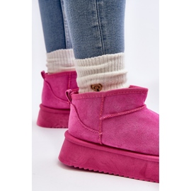 Botas de Nieve para Mujer con Suela Gruesa, Rosa Caliksa rosado 6