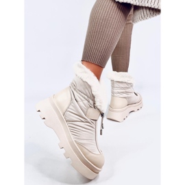 Tavaris Botas de nieve beige con pelo. 5