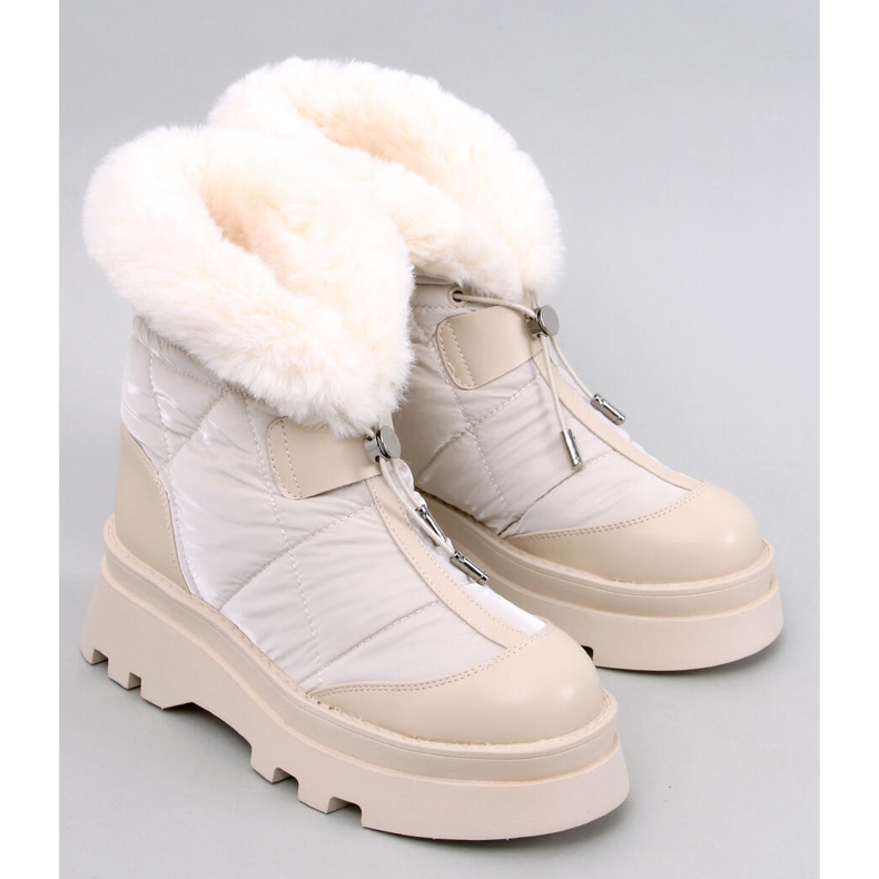 Tavaris Botas de nieve beige con pelo. 1