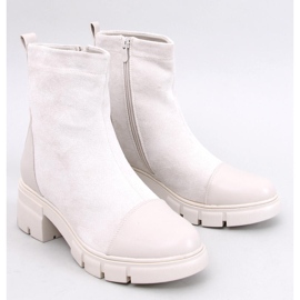 Olson Botines tacón ancho beige 1 Olson Botines tacón ancho beige 1