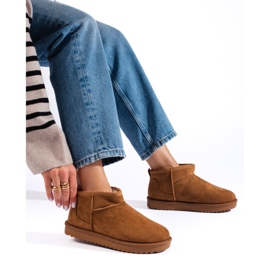 Botas de nieve de mujer Shelovet marrones marrón 1