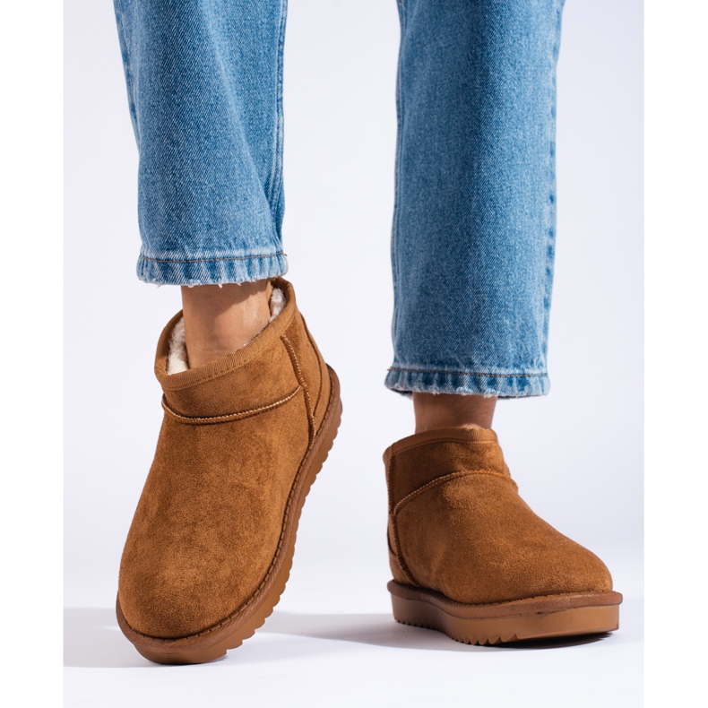 Botas de nieve de mujer Shelovet marrones marrón 2