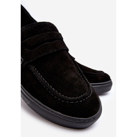 Mocasines Hombre Ante Zazoo 1574 Negro 4