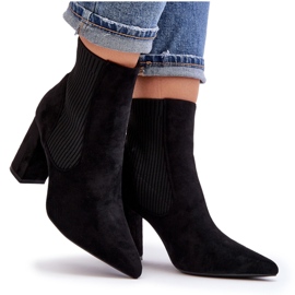 Botines Tacón Alto Mujer Negro Tapara 8