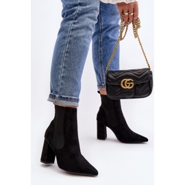Botines Tacón Alto Mujer Negro Tapara 2