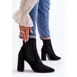 Botines Tacón Alto Mujer Negro Tapara 4