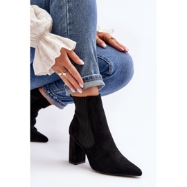 Botines Tacón Alto Mujer Negro Tapara 6