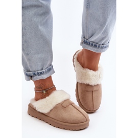 Botas de nieve para mujer con piel de oveja beige Villene 3