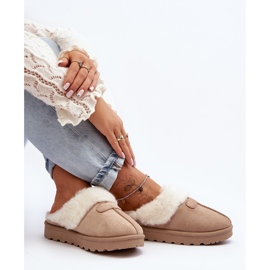 Botas de nieve para mujer con piel de oveja beige Villene 5
