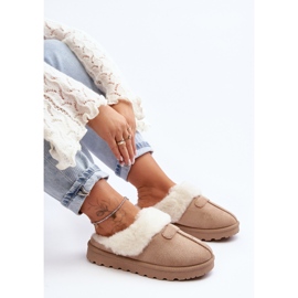 Botas de nieve para mujer con piel de oveja beige Villene 6