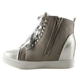 Deportivas con cadenas R72 Gris3 / Plata 1