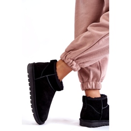 Botas de nieve con baja aislamiento de ante mujeres negro 4 Botas de nieve con baja aislamiento de ante mujeres negro 4