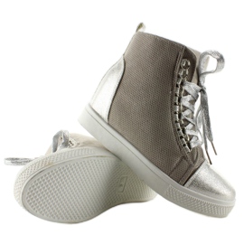 Deportivas con cadenas R72 Gris3 / Plata 2